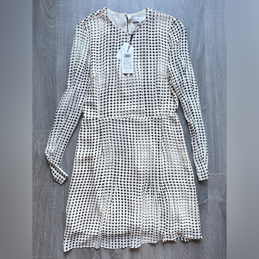 REISS dot print mini dress